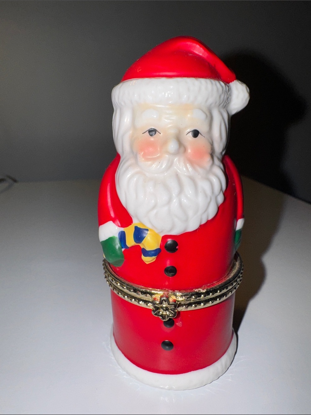 K’s Collection Festive Santa Claus Trinket Box
